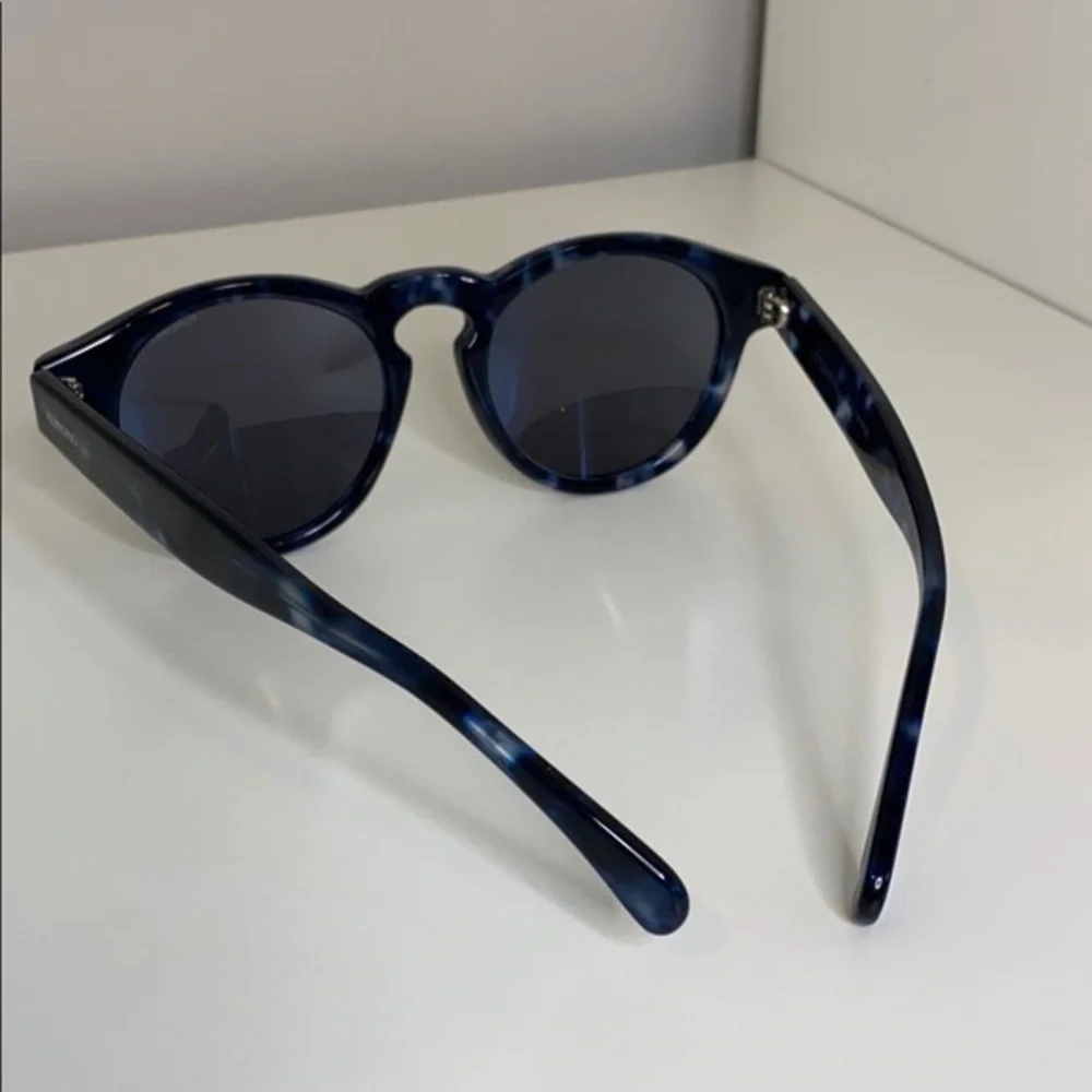 Komono Clement Indigo Demi Sunglasses NEW NWT round blue